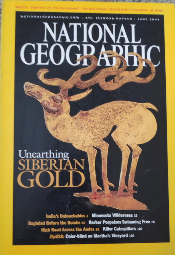 National Geography june 2003 Unearthing siberian gold