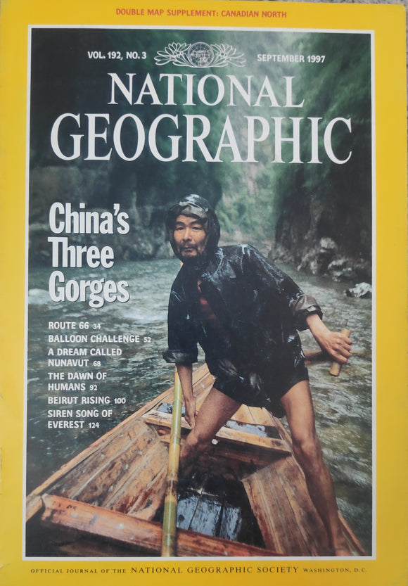 National Geography  September 1997 China's three gorges
