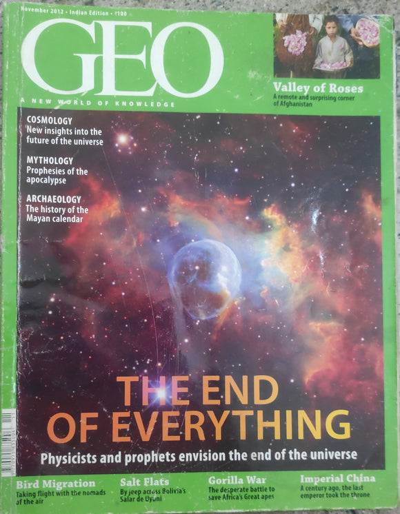 Geo Magazine November 2012 the end of everything
