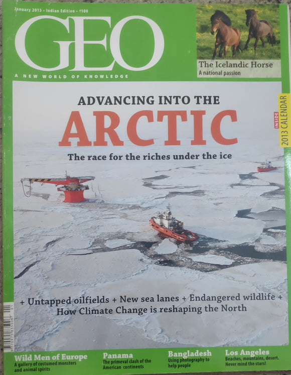 Geo Magazine January 2013 Advancing into the Artic