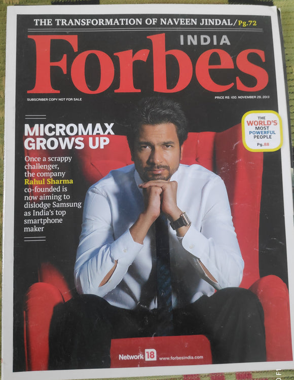 India Forbes Micromax grows up 29 November 2013