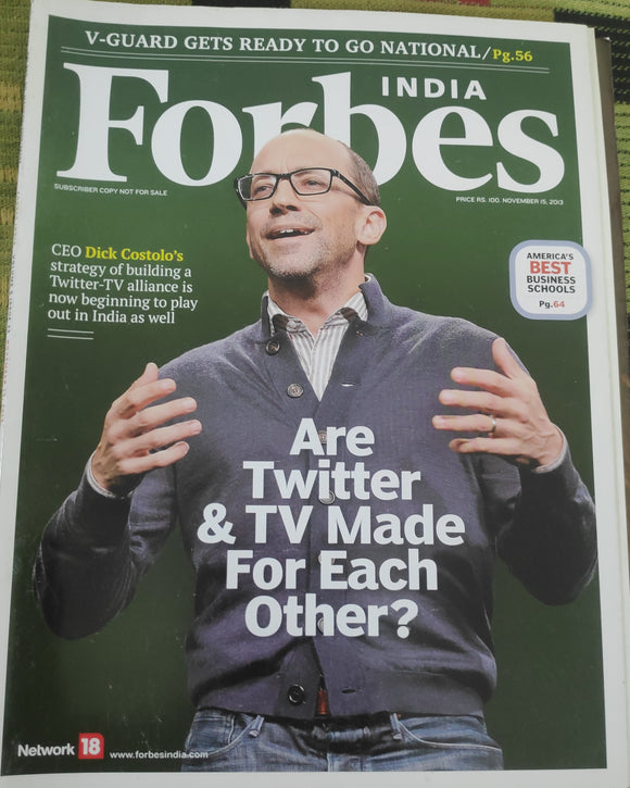India Forbes- Are Twitter & Tv made for each other?
