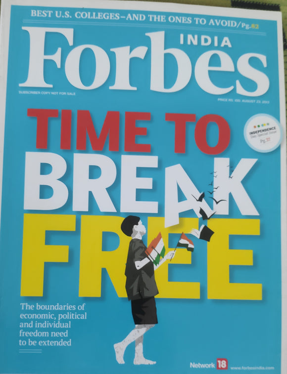 India Forbes time to break free August 23 2013