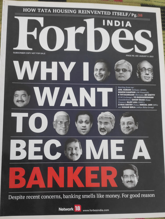 India Forbes why i want to become a banker August 9 2013
