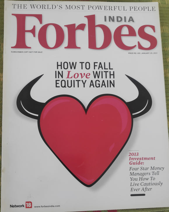India Forbes How to fall in love with equity again January 25 2013