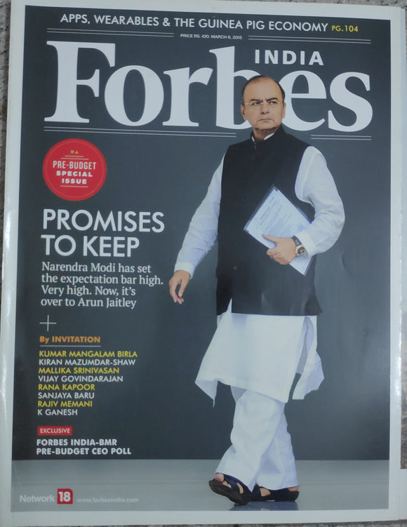 INDIA Forbes 06 march 2015 Promises to keep