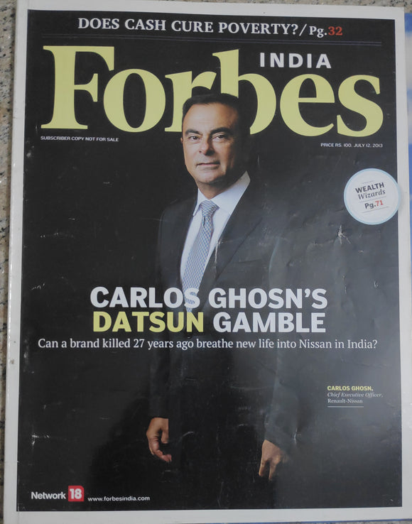 INDIA Forbes carlos ghosn's datsun gamble 12 July 2013