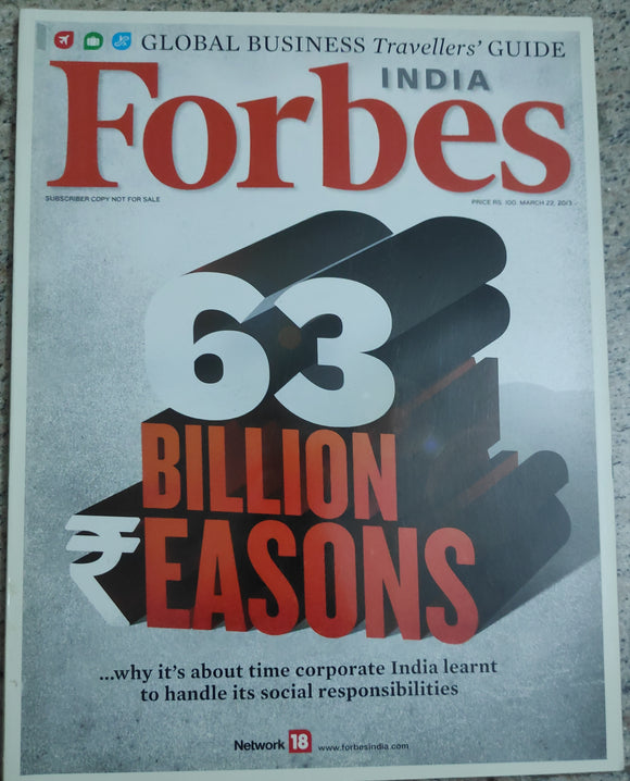 INDIA Forbes March 22 2013 63 billion easons