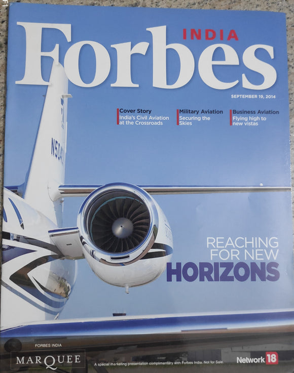 INDIA Forbes reaching for new horizon September 19 2014
