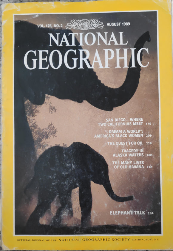 National geography August 1989 Elephant Talk