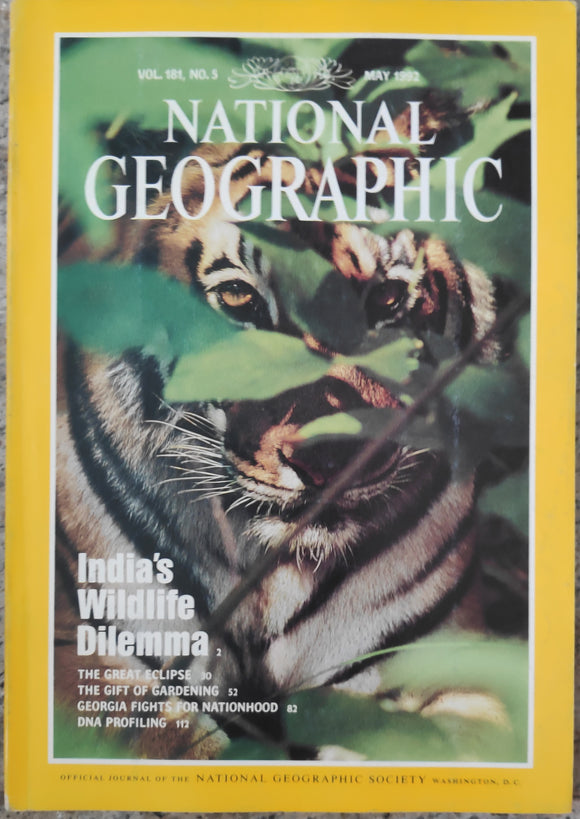 National geography may 1992 india's wildlife Dilemma