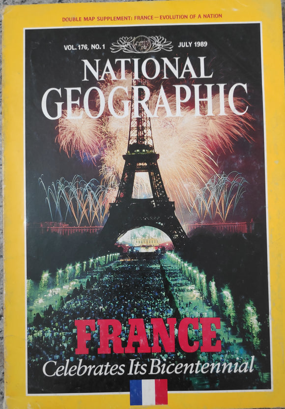 National Geography July 1989 France (celebrates its bicentennial)