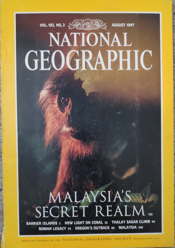 National Geography August 1997 Malaysia's Secret realm