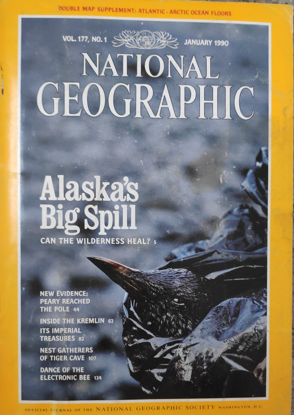 National Geography January 1990 Alaska's big spill