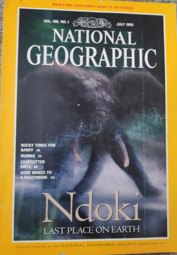National Geography July 1995 ndoki last place on earth