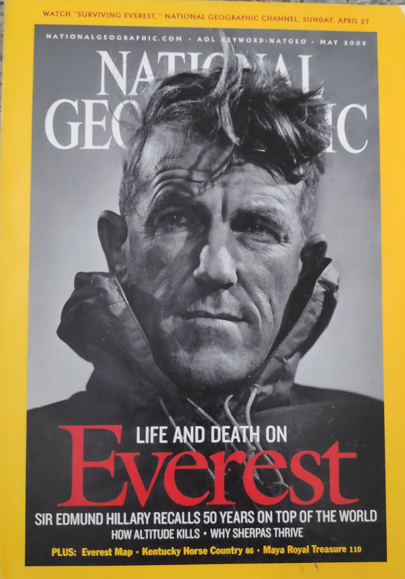 National Geography May 2003 Live and death on everest