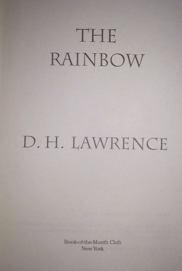 The Rainbow - D H Lawrence